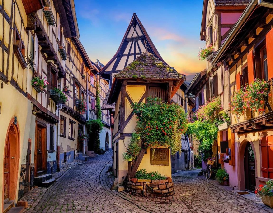B&B Chez L'Habitant Chambre Privative Sur La Route Des Vins Tv Parking Box Velo Issenheim ภายนอก รูปภาพ